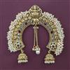 Antique Pearl Hair Brooch with Gold Plating