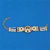 Antique Pearl Bracelet with Matte Gold Plating
