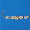 Antique Pearl Bracelet with Matte Gold Plating