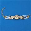 Antique Pearl Bracelet with Matte Gold Plating