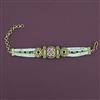 Antique Adjustable Bracelet with Matte Gold Plating