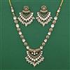 Antique Classic Necklace with Matte Gold Plating