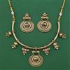 Antique Animal Necklace with Matte Gold Plating