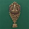 Antique Temple Hair Brooch with Matte Gold Plating