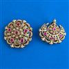 Antique Classic Hair Brooch with Matte Gold Plating