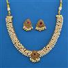 Antique Classic Necklace with Matte Gold Plating