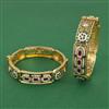 Antique Meenakari Bangles with Matte Gold Plating
