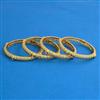 Antique 4 Pc Classic Bangles with Matte Gold Plating