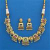 Antique Classic Necklace with Matte Gold Plating