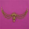 Antique Classic Hair Brooch with Matte Gold Plating
