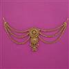 Antique Classic Hair Brooch with Matte Gold Plating