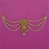 Antique Classic Hair Brooch with Matte Gold Plating