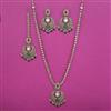 Antique Long Necklace with Mehndi Plating
