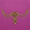 Antique Classic Hair Brooch with Matte Gold Plating