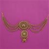 Antique Classic Hair Brooch with Matte Gold Plating