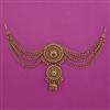 Antique Classic Hair Brooch with Matte Gold Plating