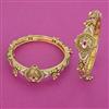 Antique 2 Pc Openable Bangles with Gold Plating
