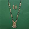 Antique Long Mangalsutra with Matte Gold Plating