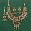 Antique Bridal Necklace with Matte Gold Plating