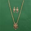Antique Birds Pendant Set with Matte Gold Plating
