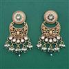 Antique Pearl Earring with Matte Gold Plating
