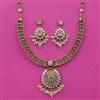 Antique Classic Necklace with Matte Gold Plating