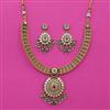 Antique Classic Necklace with Matte Gold Plating