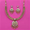 Antique Classic Necklace with Matte Gold Plating