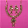 Antique Classic Necklace with Matte Gold Plating