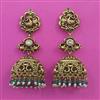 Antique Jhumki with Matte Gold Plating