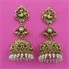 Antique Jhumki with Matte Gold Plating