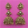 Antique Jhumki with Matte Gold Plating
