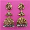 Antique Jhumki with Matte Gold Plating