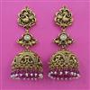 Antique Jhumki with Matte Gold Plating
