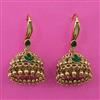 Antique Hoops Earring with Matte Gold Plating