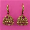 Antique Hoops Earring with Matte Gold Plating