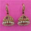 Antique Hoops Earring with Matte Gold Plating