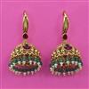 Antique Hoops Earring with Matte Gold Plating