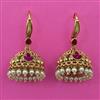 Antique Hoops Earring with Matte Gold Plating