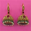 Antique Hoops Earring with Matte Gold Plating