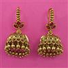 Antique Hoops Earring with Matte Gold Plating