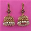 Antique Hoops Earring with Matte Gold Plating