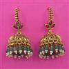 Antique Hoops Earring with Matte Gold Plating