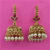 Antique Hoops Earring with Matte Gold Plating