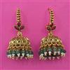 Antique Hoops Earring with Matte Gold Plating
