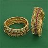 Antique Openable Bangles with Matte Gold Plating
