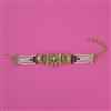Antique Pearl Bracelet with Matte Gold Plating
