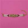 Antique Pearl Bracelet with Matte Gold Plating