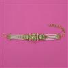 Antique Pearl Bracelet with Matte Gold Plating