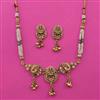 Antique Temple Necklace with Matte Gold Plating